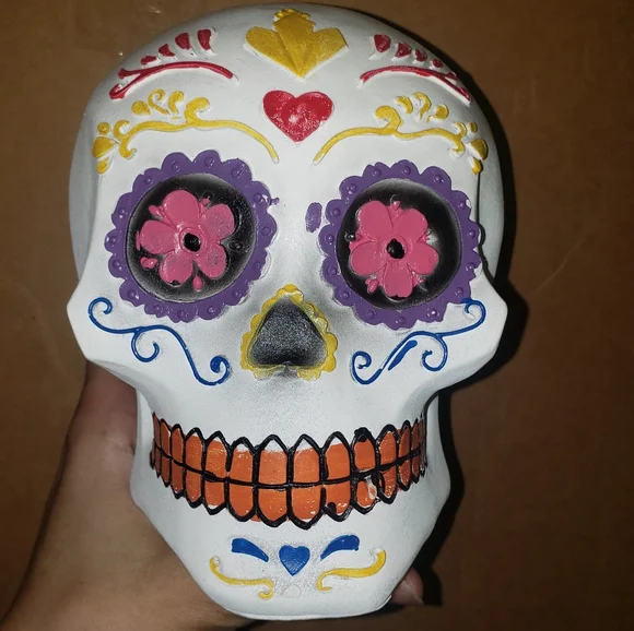 Dia de los Muertos Set of 2 skull skeleton decor man woman male female couple - Picture 5 of 5